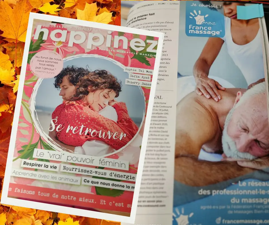 happinez - revue de presse France massage