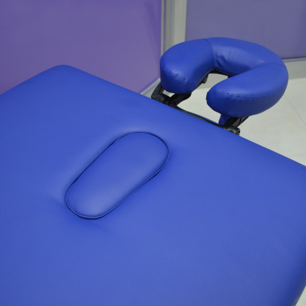 table massage bleu