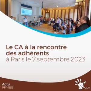 FFMBE rencontre adhérents paris septembre 2023