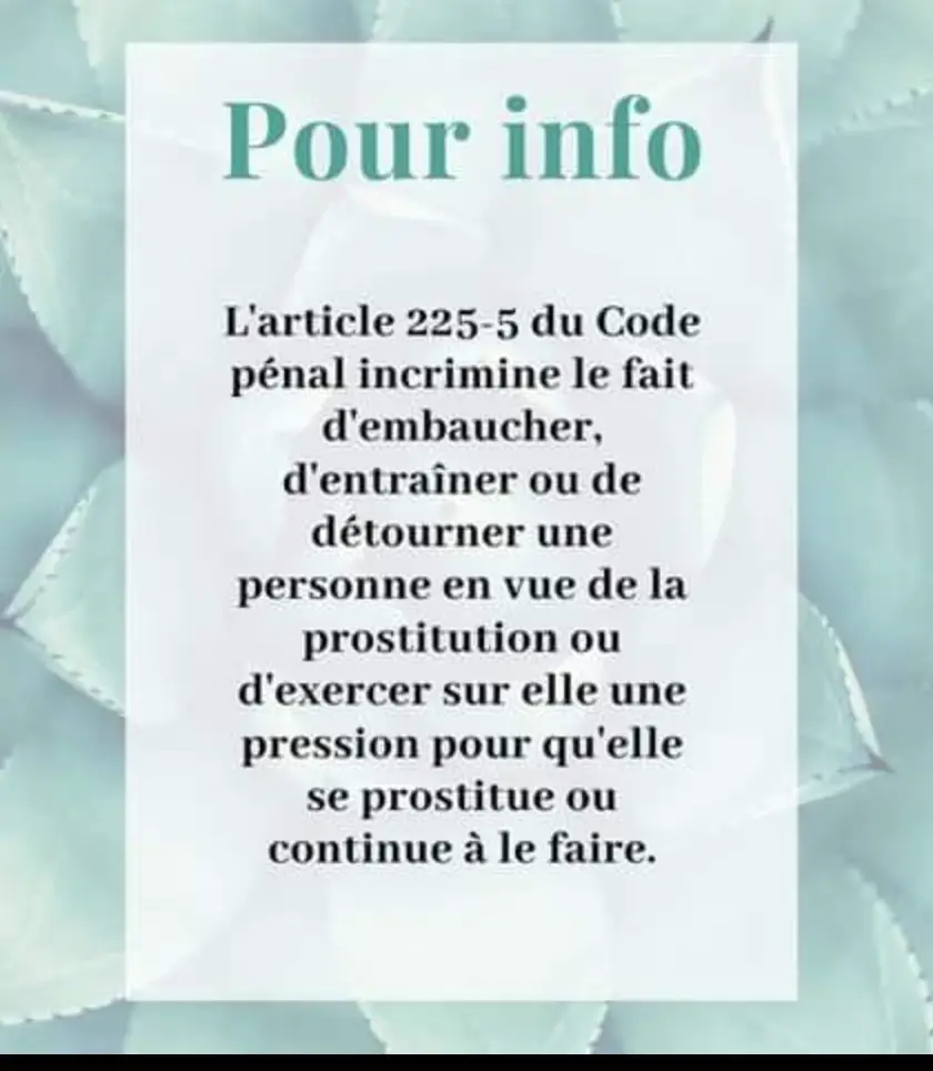 massage et prostitution