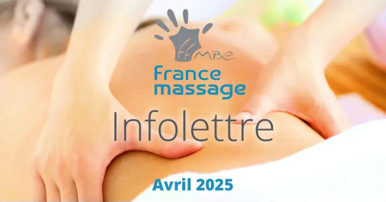 Infolettre France massage - Avril 2025