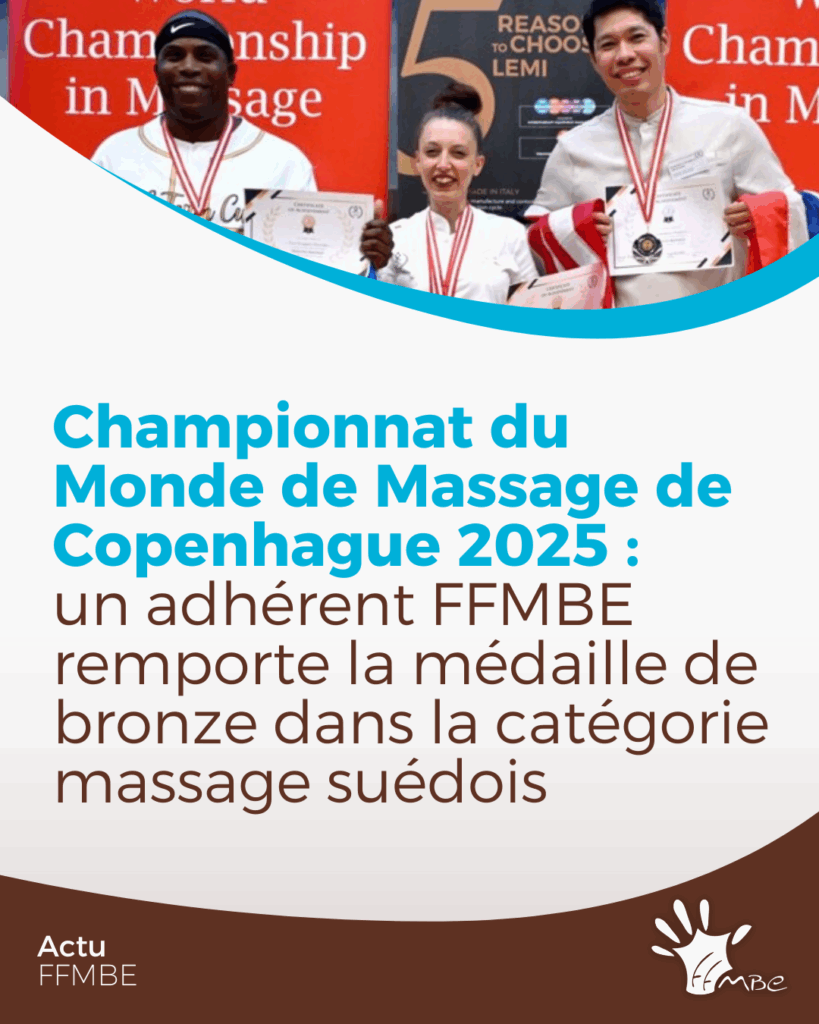 championnat du monde de massage à Copenhague FFMBE
