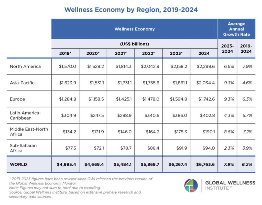 The Global Wellness Economy : Country Rankings (2019-2024)