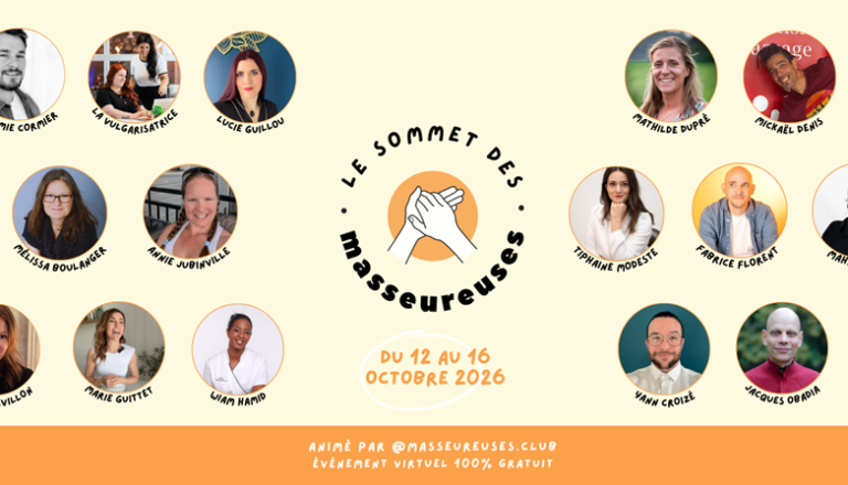 Sommet des masseur·euse·s 2026 : cinq jours de conférences gratuites en ligne - FFMBE